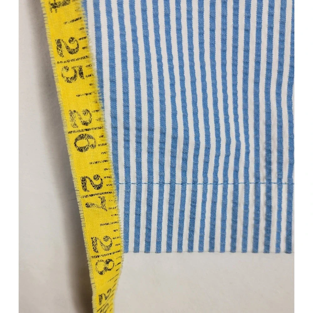 Nike Dri Fit Seersucker Stripe Golf Pants Mens 34x28 Blue White Chino Flat Front - Picture 3 of 10